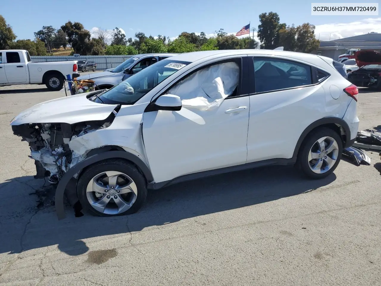 2021 Honda Hr-V Lx VIN: 3CZRU6H37MM720499 Lot: 56798995