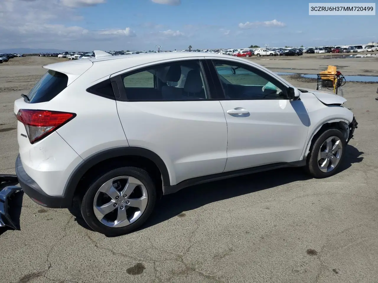 2021 Honda Hr-V Lx VIN: 3CZRU6H37MM720499 Lot: 56798995