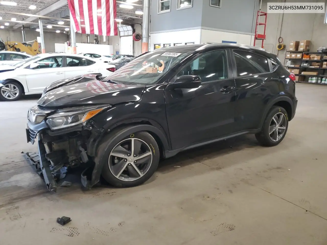 2021 Honda Hr-V Ex VIN: 3CZRU6H53MM731095 Lot: 56962385
