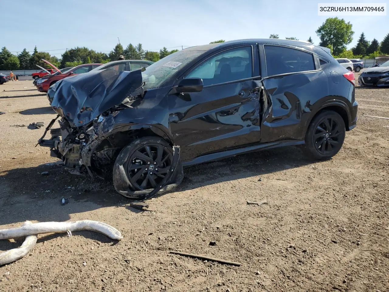 2021 Honda Hr-V Sport VIN: 3CZRU6H13MM709465 Lot: 58854045