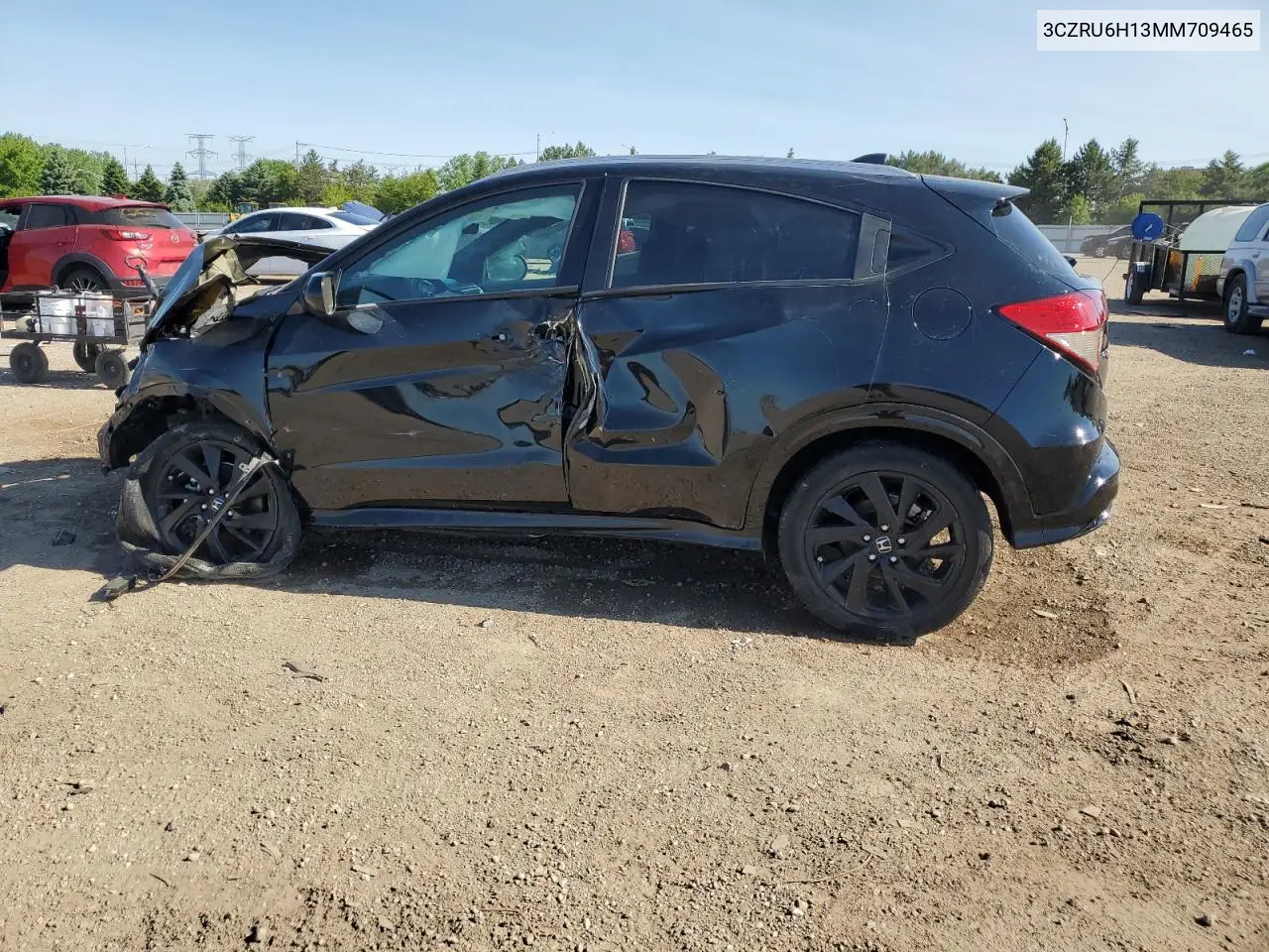2021 Honda Hr-V Sport VIN: 3CZRU6H13MM709465 Lot: 58854045