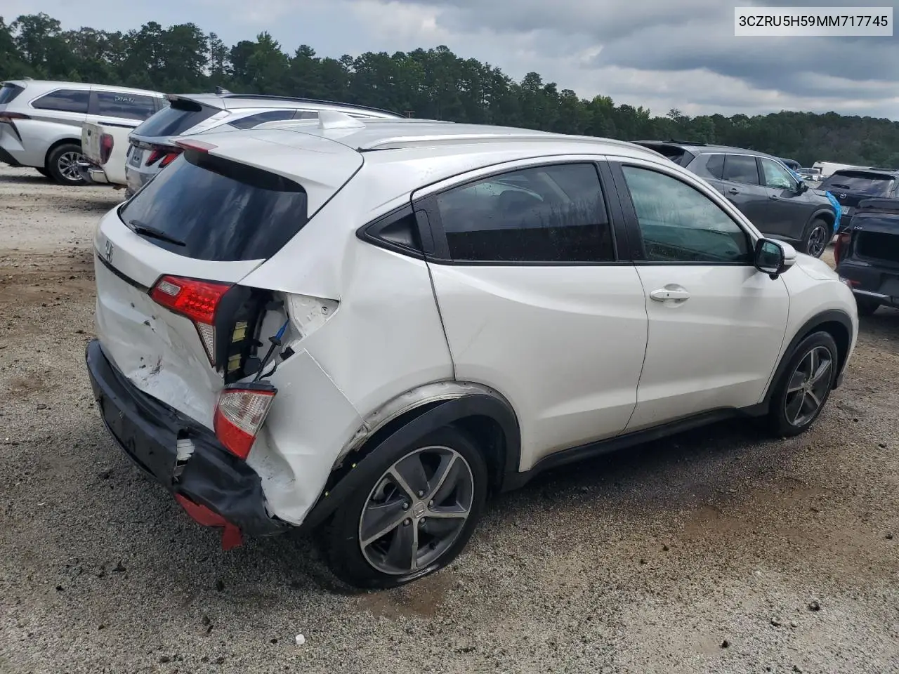2021 Honda Hr-V Ex VIN: 3CZRU5H59MM717745 Lot: 61506175