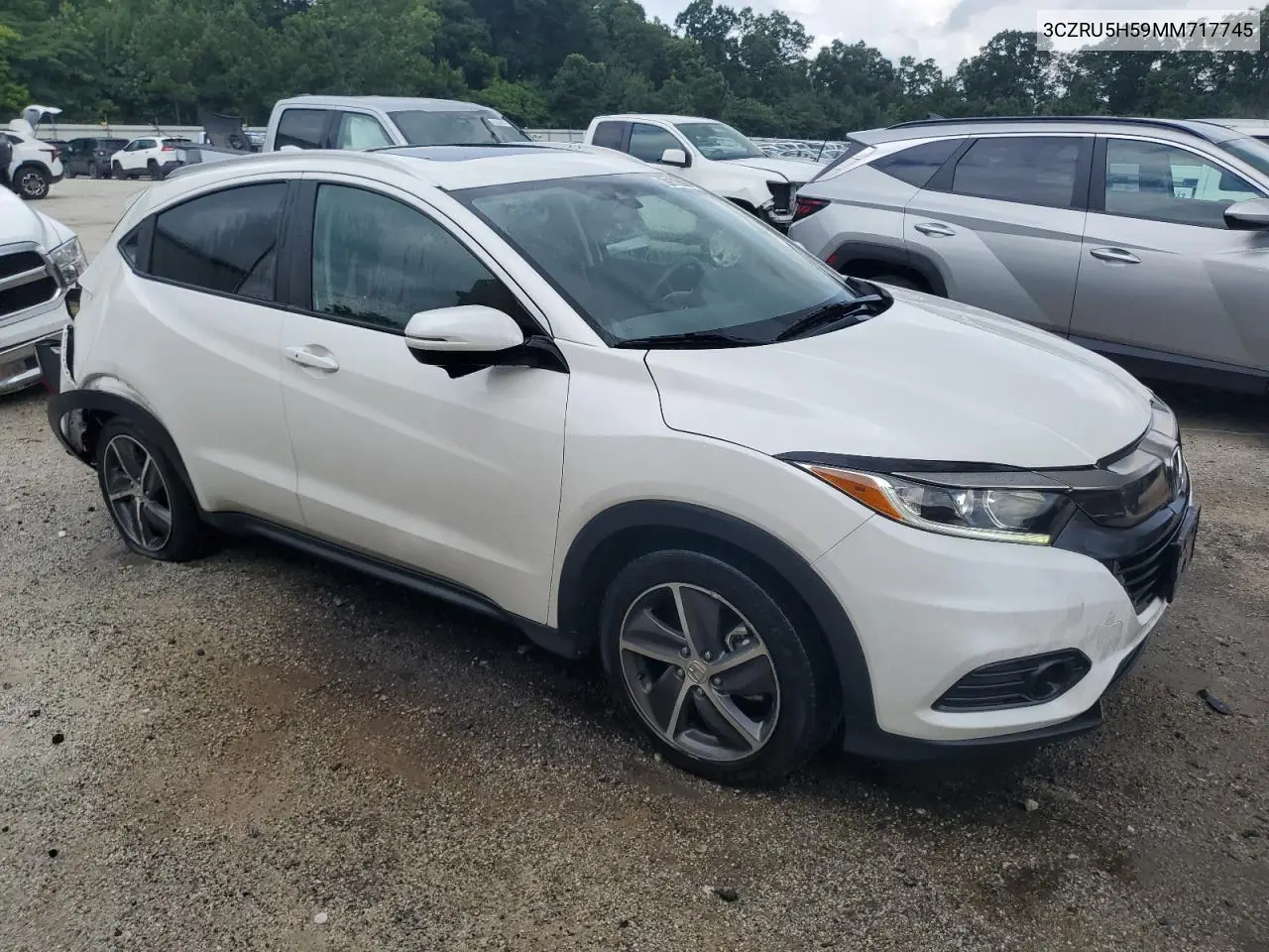 2021 Honda Hr-V Ex VIN: 3CZRU5H59MM717745 Lot: 61506175