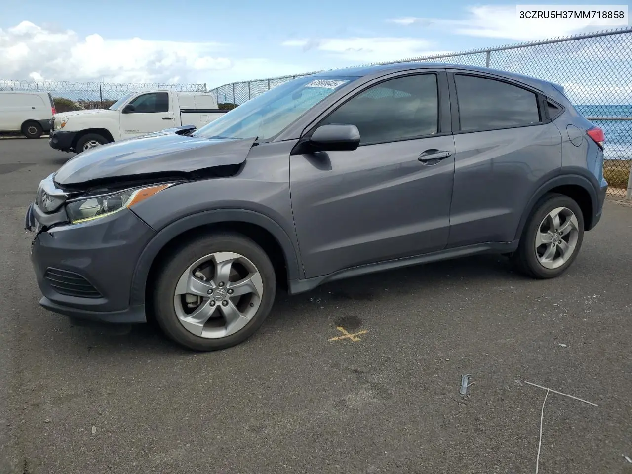 2021 Honda Hr-V Lx VIN: 3CZRU5H37MM718858 Lot: 61998645