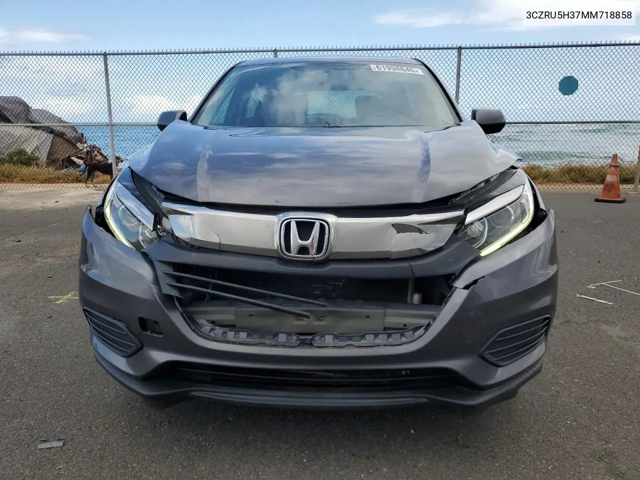 2021 Honda Hr-V Lx VIN: 3CZRU5H37MM718858 Lot: 61998645