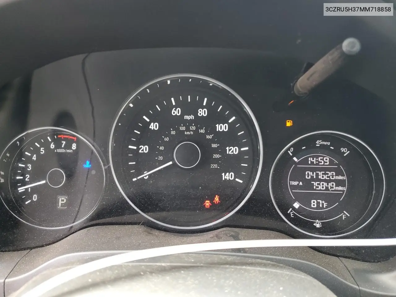 2021 Honda Hr-V Lx VIN: 3CZRU5H37MM718858 Lot: 61998645