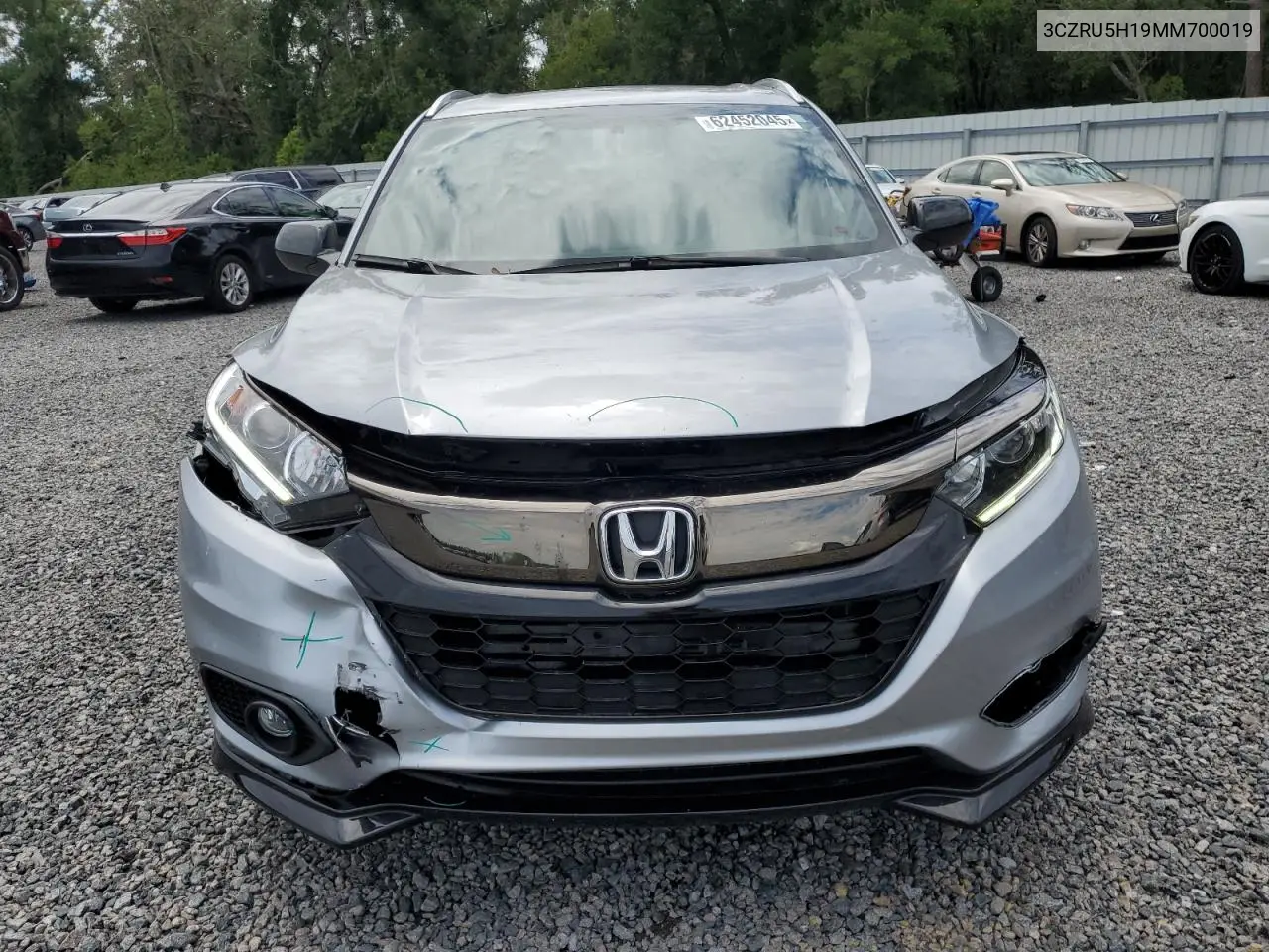 2021 Honda Hr-V Sport VIN: 3CZRU5H19MM700019 Lot: 62452045