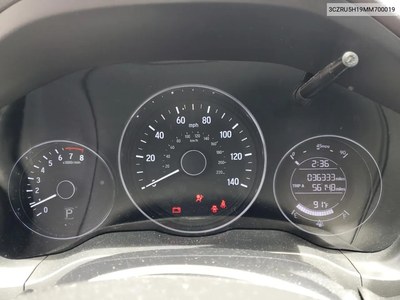 2021 Honda Hr-V Sport VIN: 3CZRU5H19MM700019 Lot: 62452045