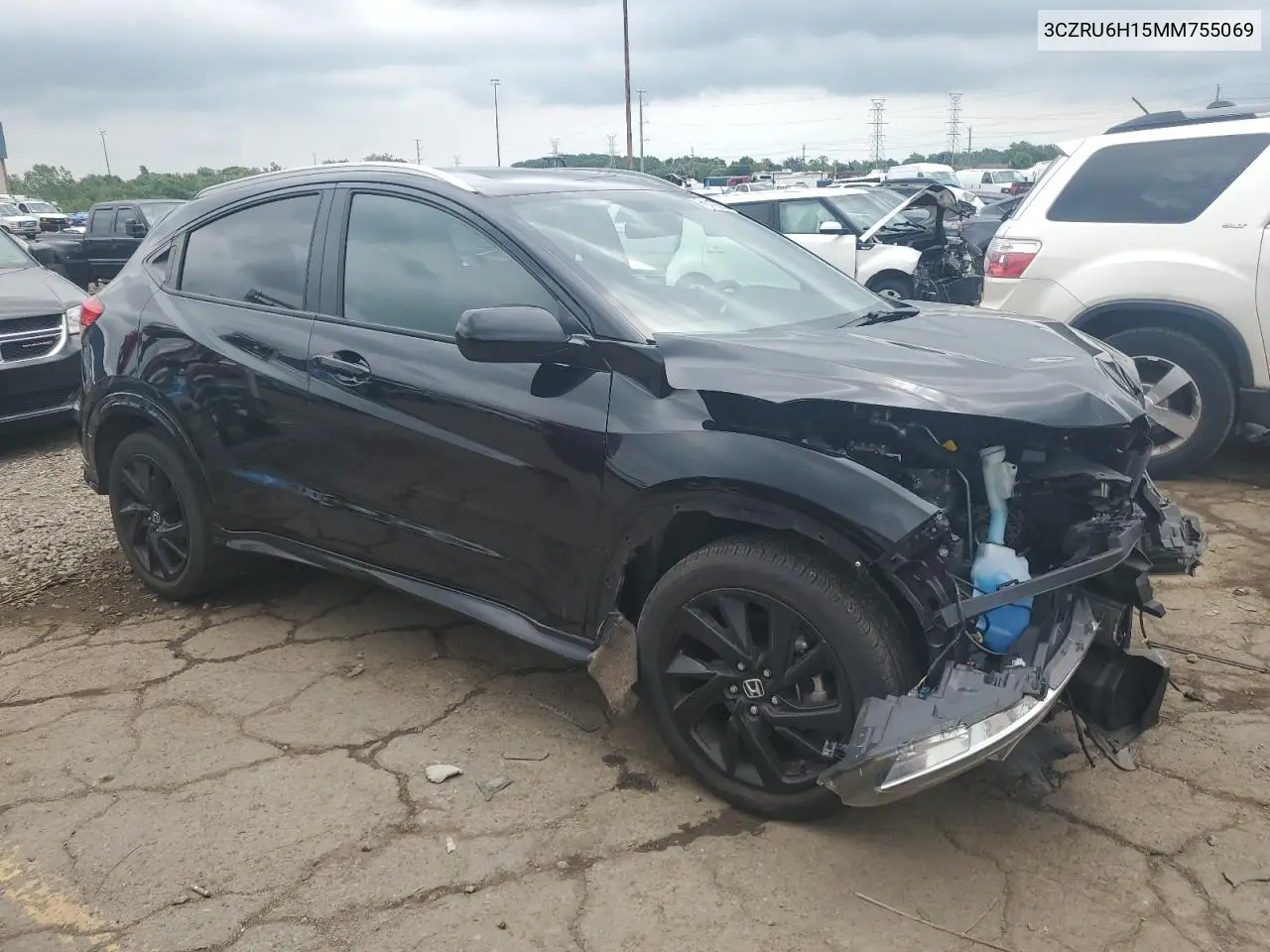 2021 Honda Hr-V Sport VIN: 3CZRU6H15MM755069 Lot: 62472285
