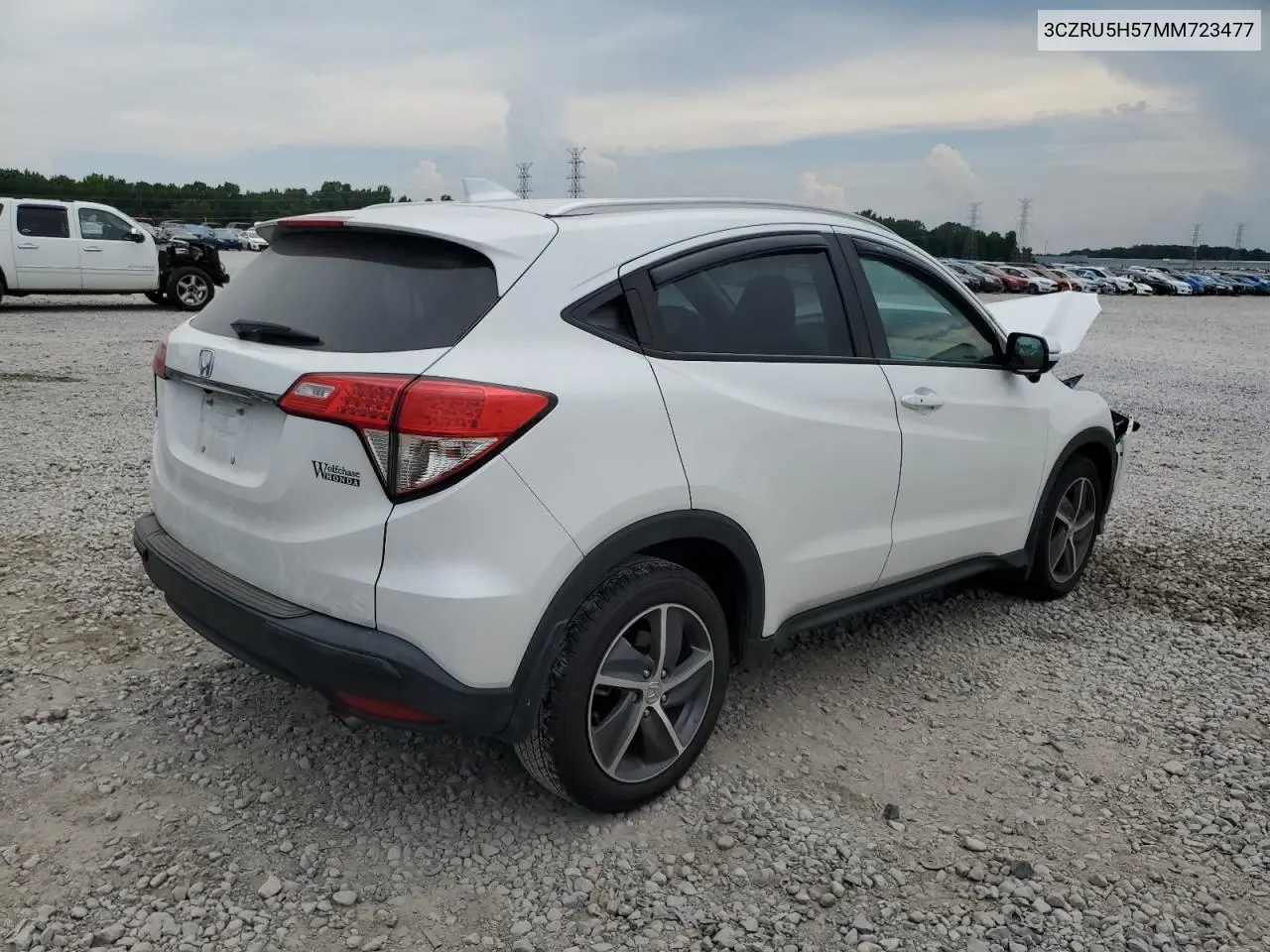 2021 Honda Hr-V Ex VIN: 3CZRU5H57MM723477 Lot: 62603635