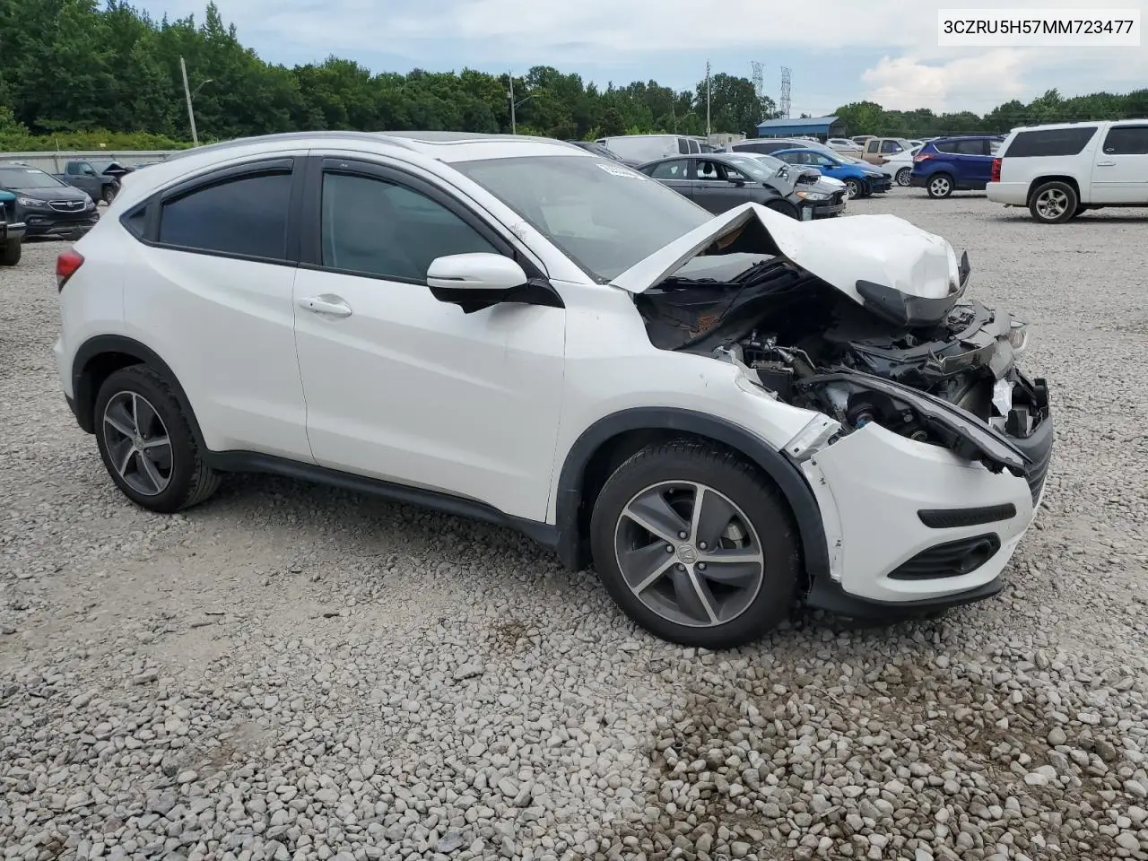 2021 Honda Hr-V Ex VIN: 3CZRU5H57MM723477 Lot: 62603635