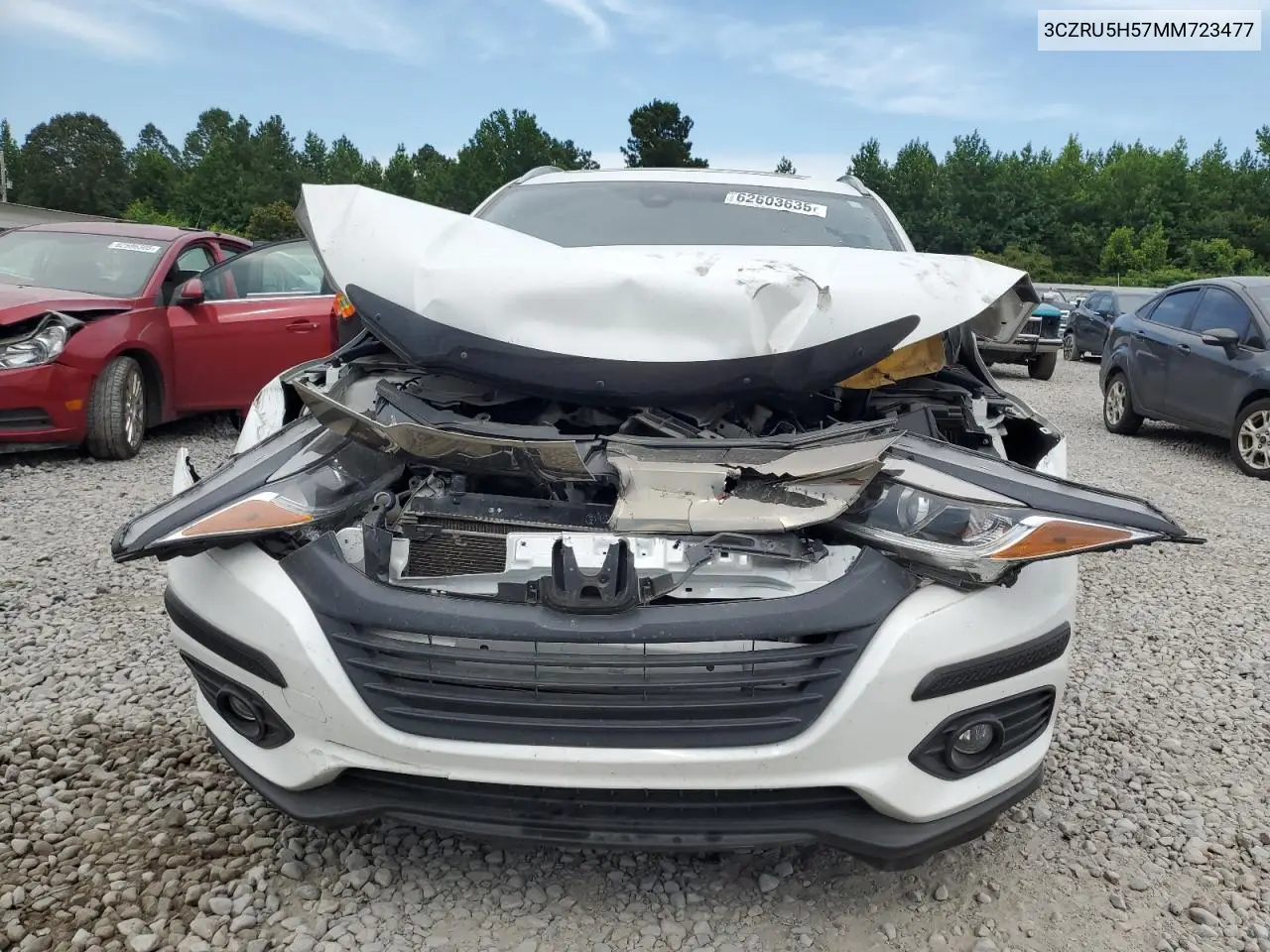 2021 Honda Hr-V Ex VIN: 3CZRU5H57MM723477 Lot: 62603635