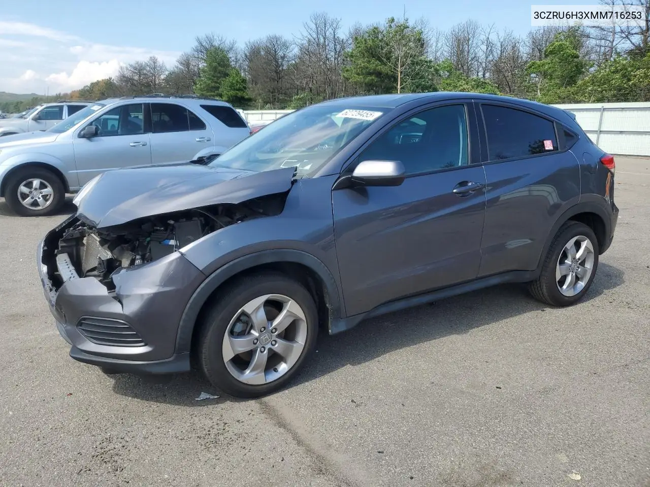 2021 Honda Hr-V Lx VIN: 3CZRU6H3XMM716253 Lot: 62729455
