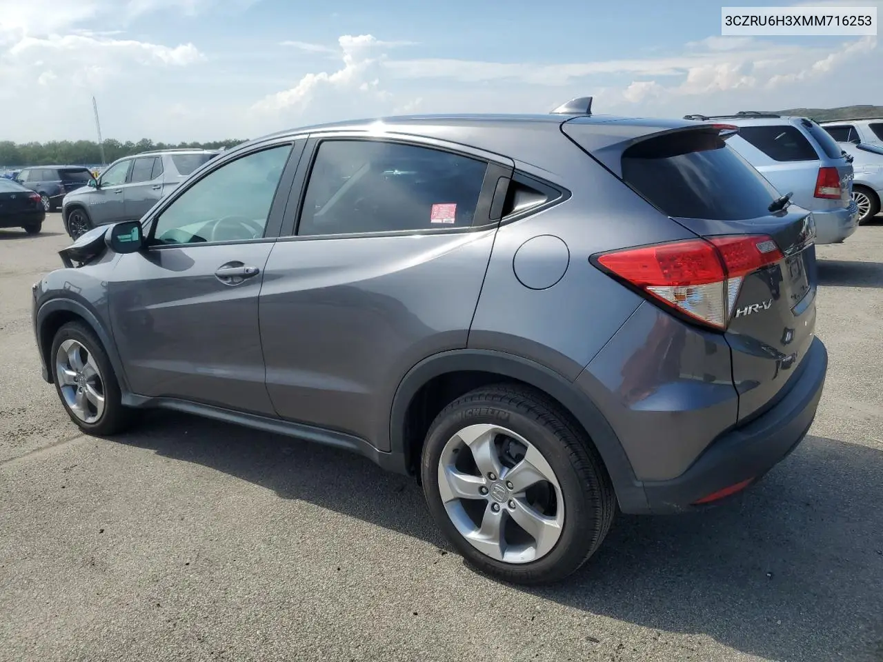 2021 Honda Hr-V Lx VIN: 3CZRU6H3XMM716253 Lot: 62729455