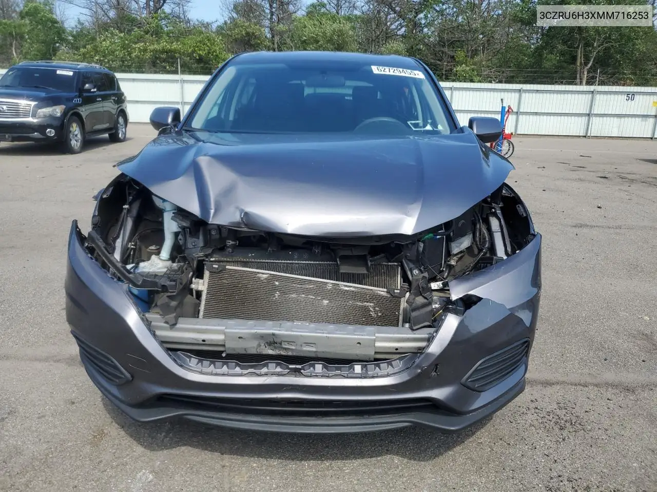 2021 Honda Hr-V Lx VIN: 3CZRU6H3XMM716253 Lot: 62729455