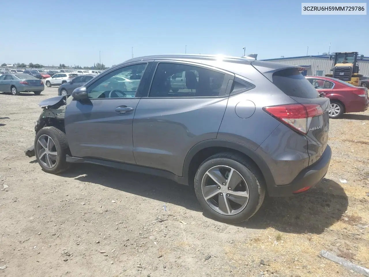 2021 Honda Hr-V Ex VIN: 3CZRU6H59MM729786 Lot: 62896705