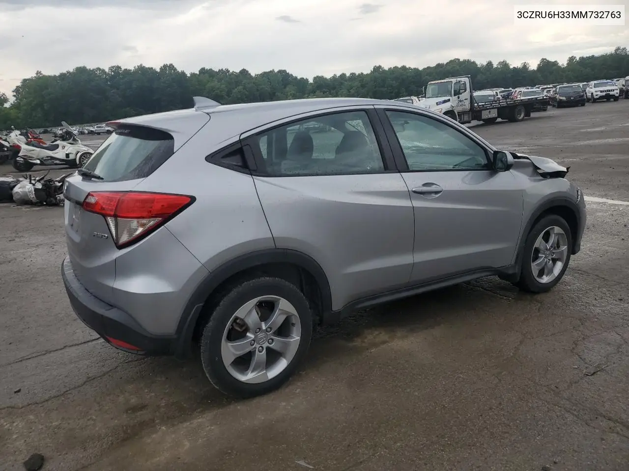 2021 Honda Hr-V Lx VIN: 3CZRU6H33MM732763 Lot: 62941585