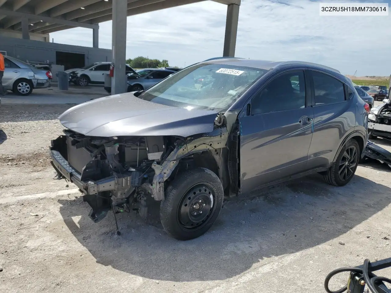 2021 Honda Hr-V Sport VIN: 3CZRU5H18MM730614 Lot: 63072515