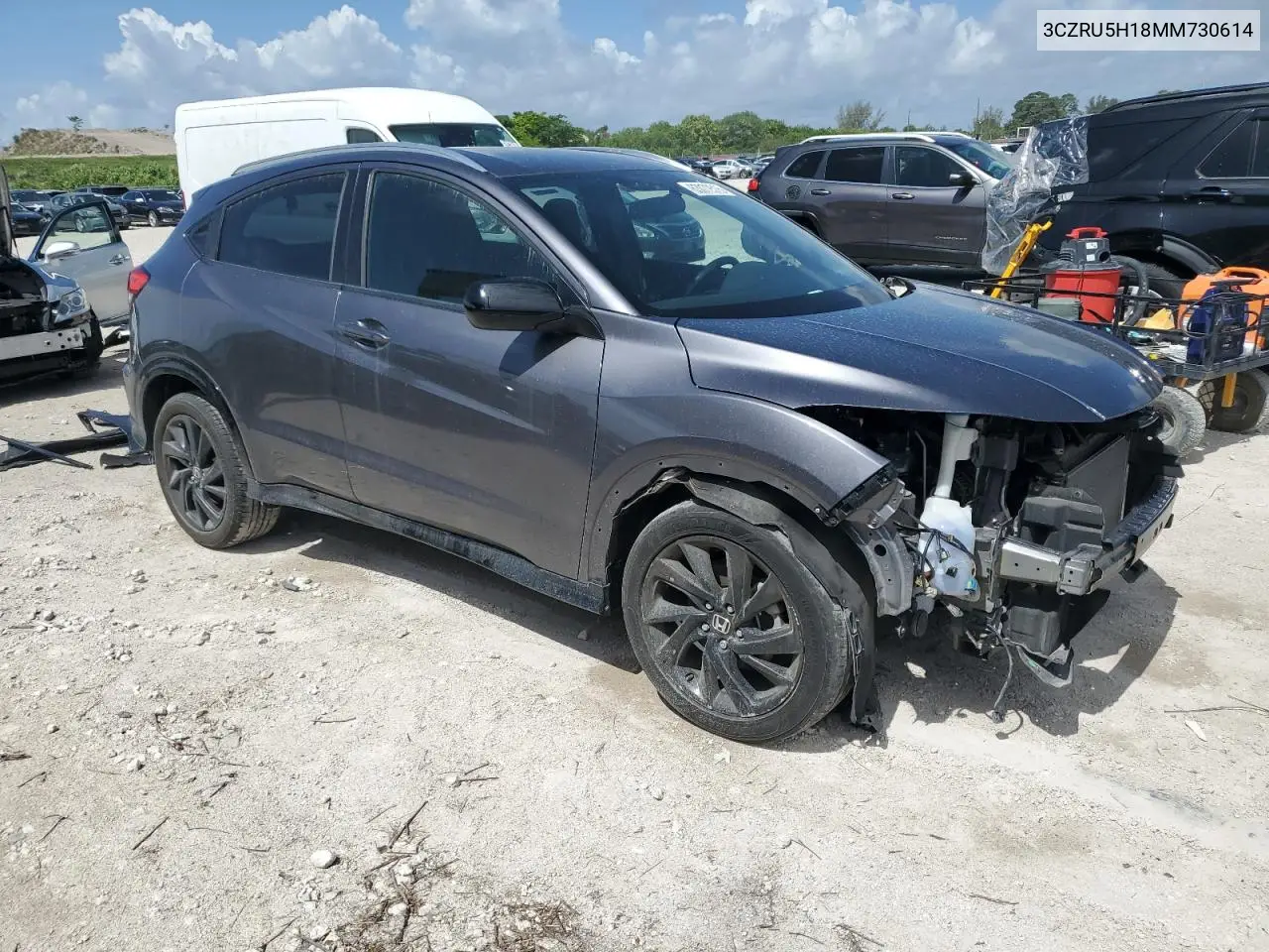 2021 Honda Hr-V Sport VIN: 3CZRU5H18MM730614 Lot: 63072515