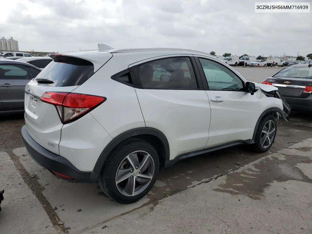 2021 Honda Hr-V Ex VIN: 3CZRU5H56MM716939 Lot: 63266255