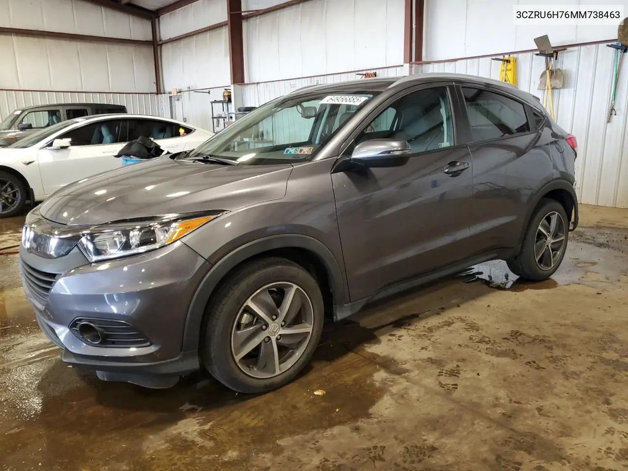 2021 Honda Hr-V Exl VIN: 3CZRU6H76MM738463 Lot: 64956885