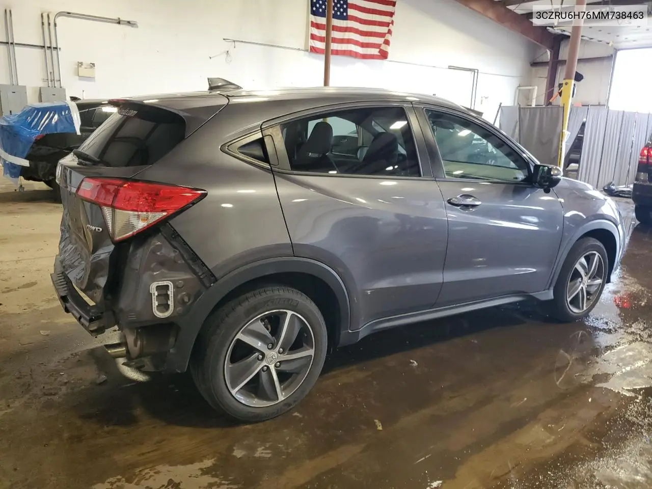 2021 Honda Hr-V Exl VIN: 3CZRU6H76MM738463 Lot: 64956885