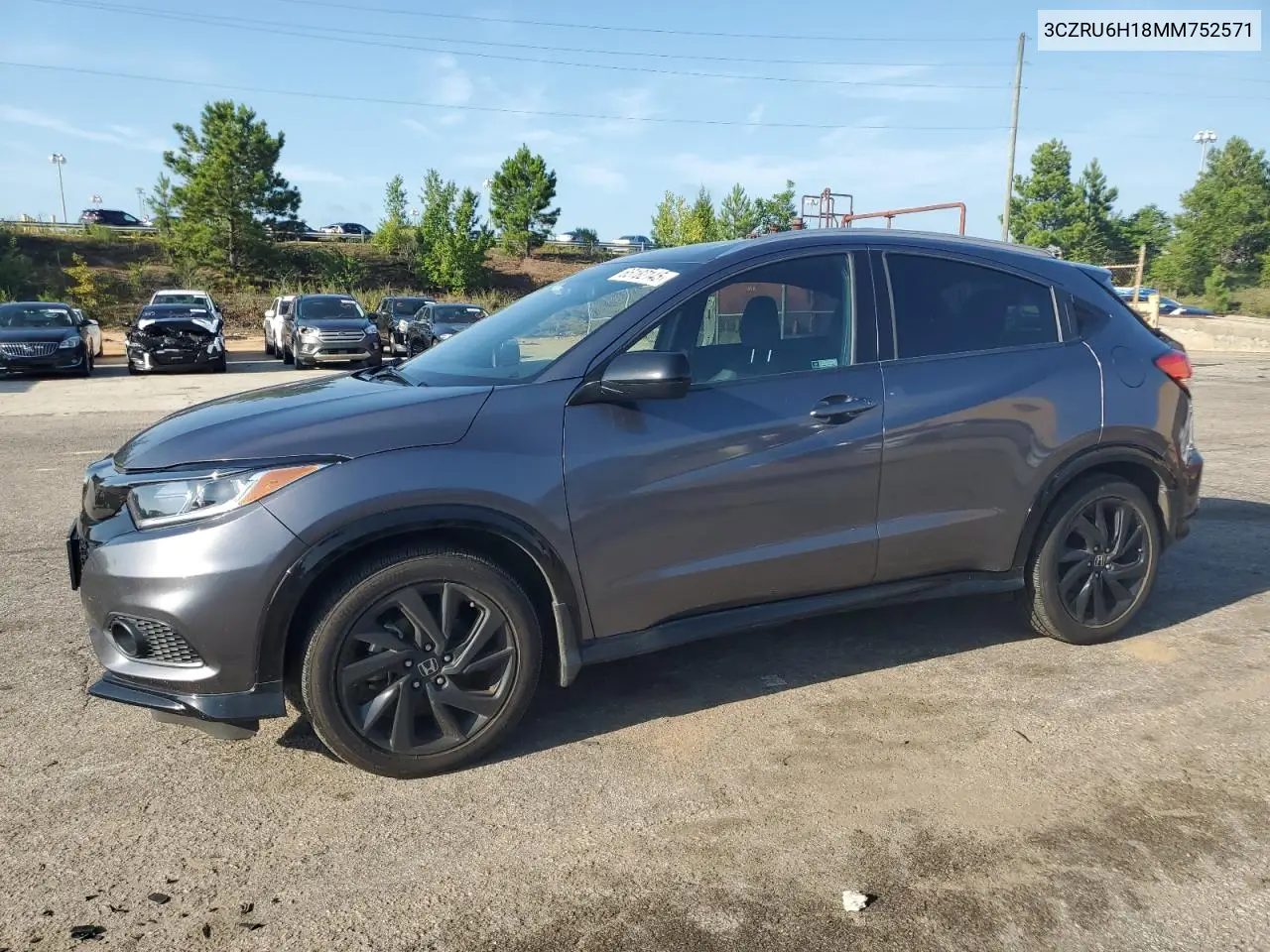 2021 Honda Hr-V Sport VIN: 3CZRU6H18MM752571 Lot: 65182145