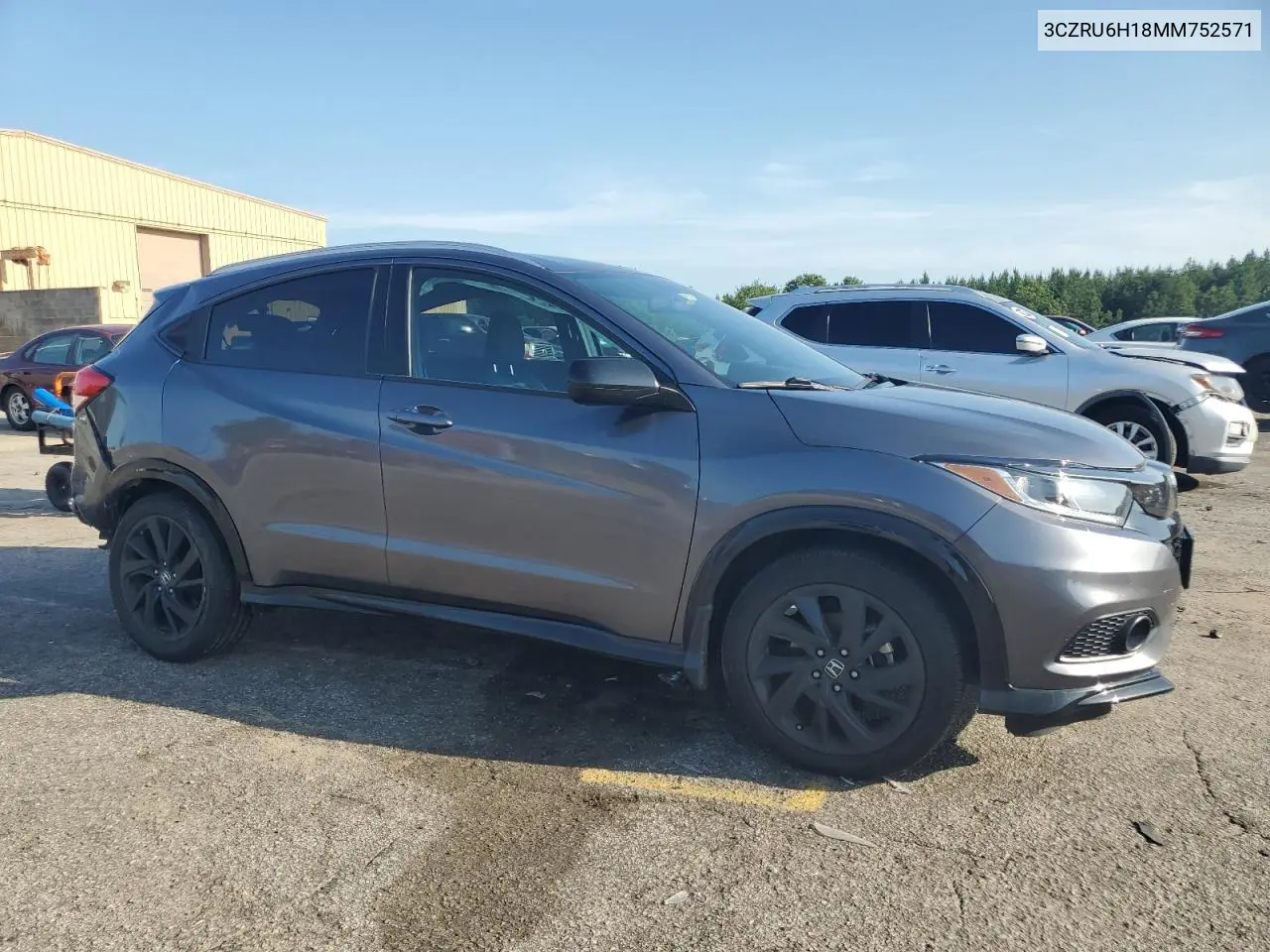 2021 Honda Hr-V Sport VIN: 3CZRU6H18MM752571 Lot: 65182145