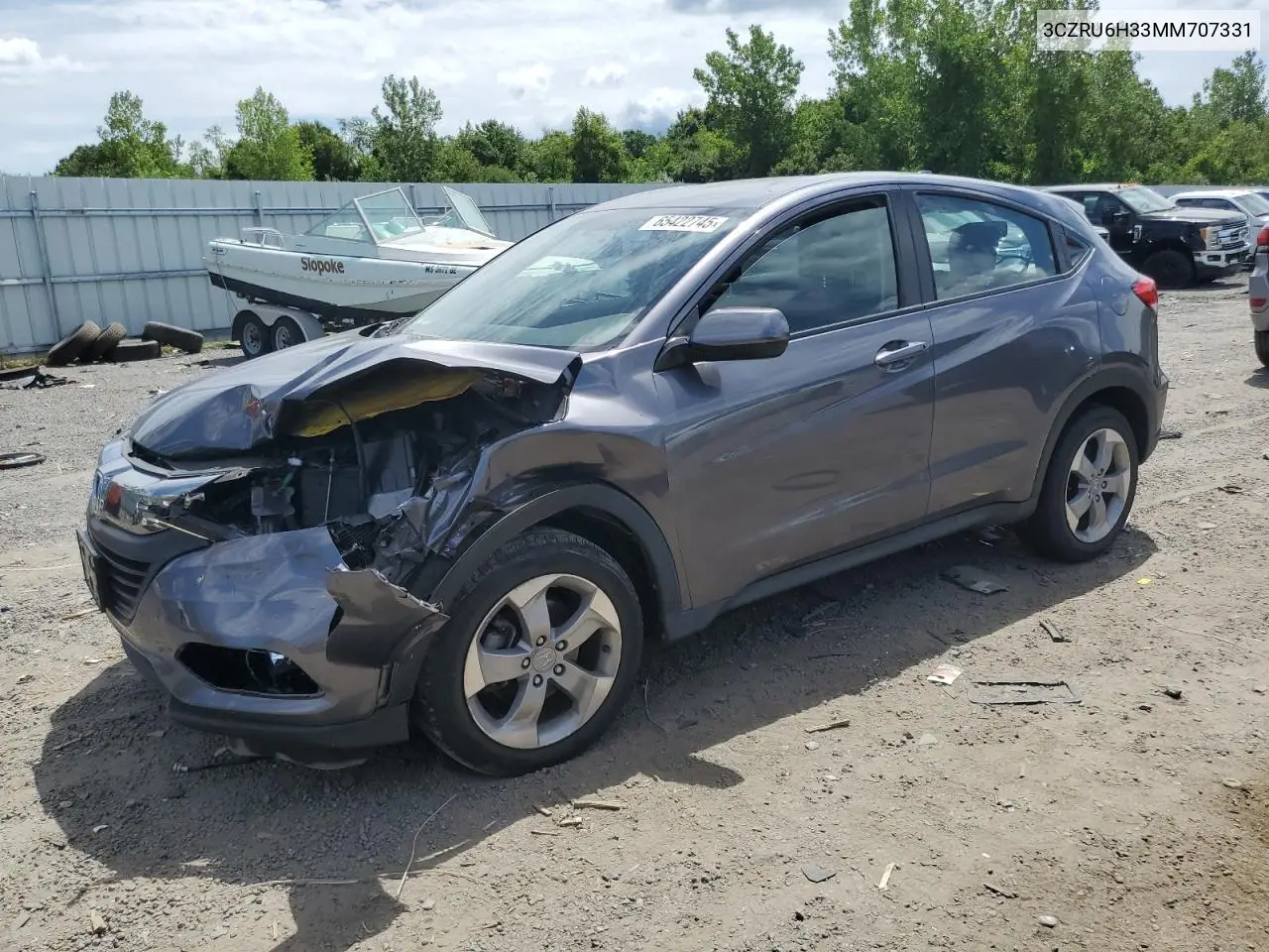 2021 Honda Hr-V Lx VIN: 3CZRU6H33MM707331 Lot: 65422745