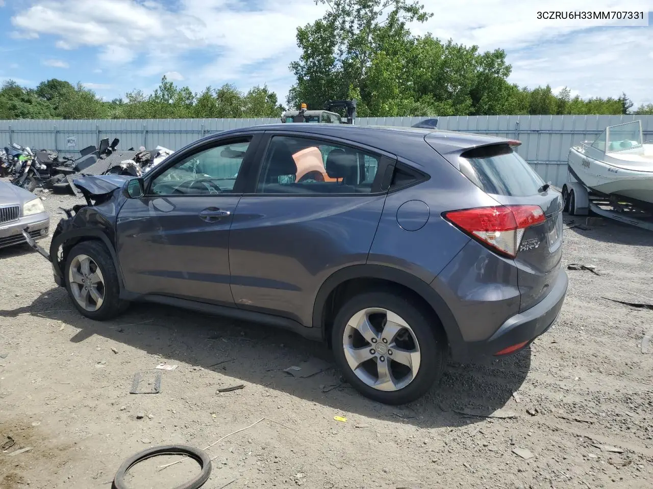 2021 Honda Hr-V Lx VIN: 3CZRU6H33MM707331 Lot: 65422745