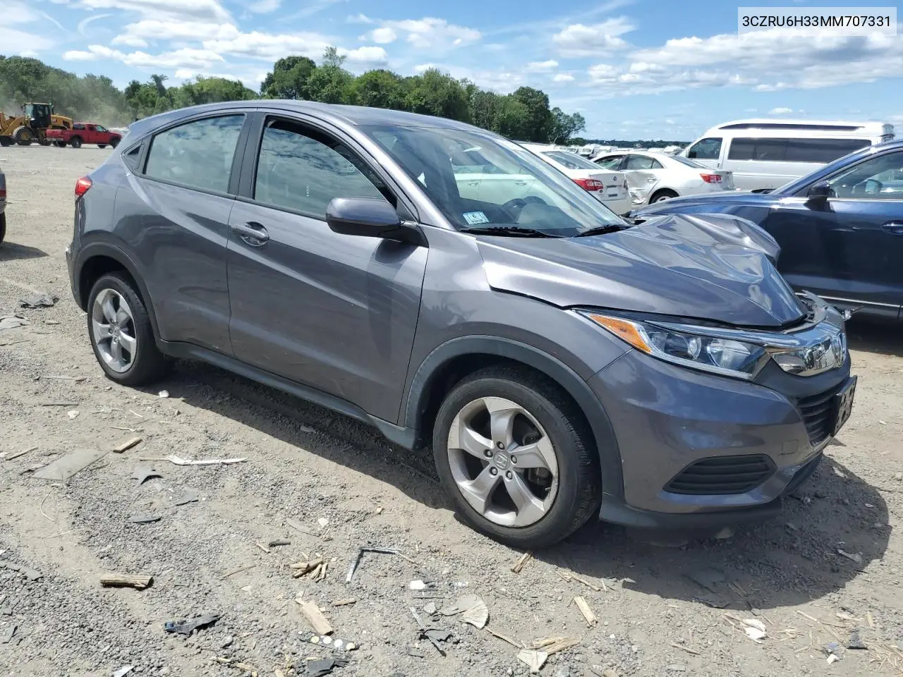 2021 Honda Hr-V Lx VIN: 3CZRU6H33MM707331 Lot: 65422745