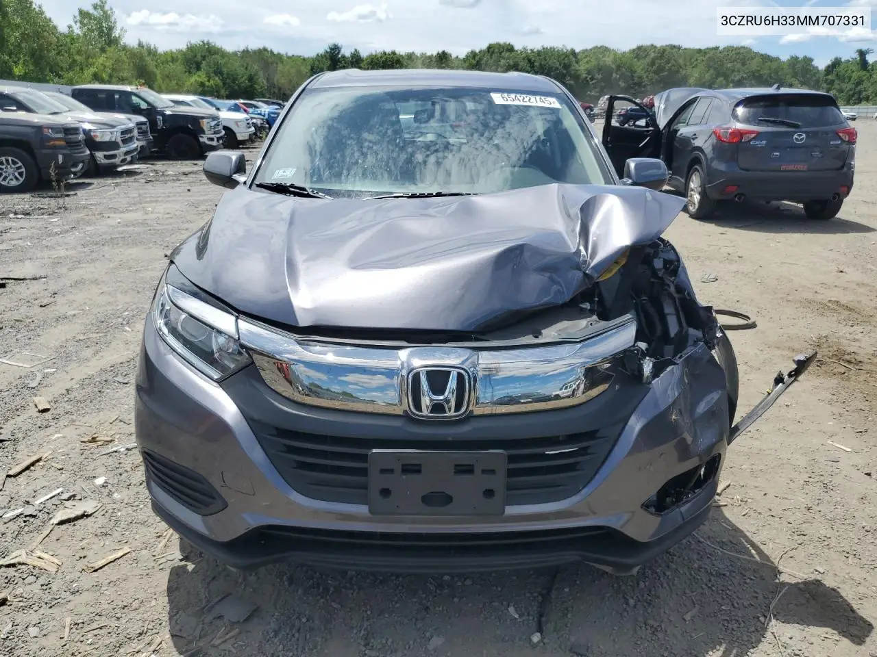 2021 Honda Hr-V Lx VIN: 3CZRU6H33MM707331 Lot: 65422745