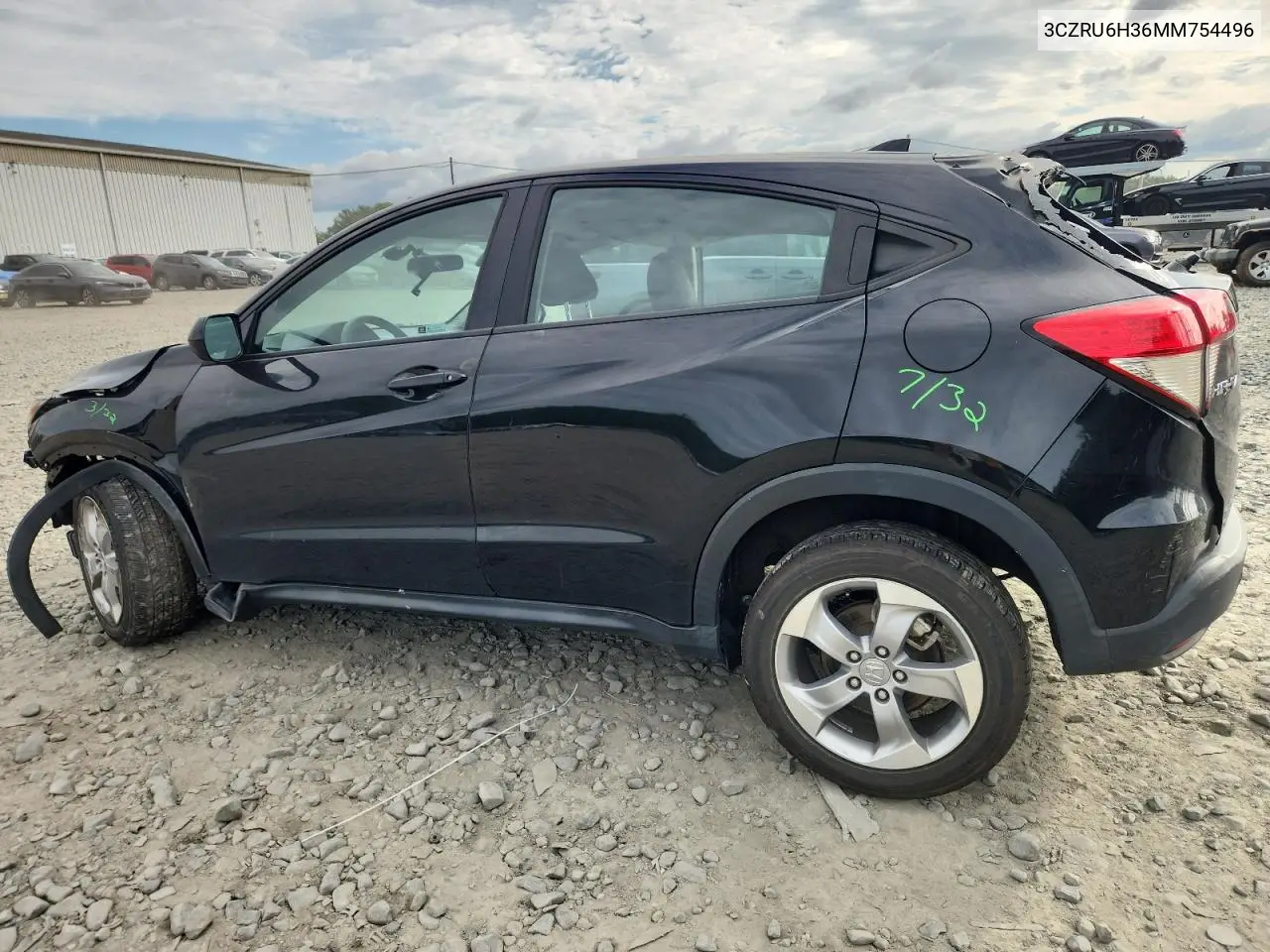 2021 Honda Hr-V Lx VIN: 3CZRU6H36MM754496 Lot: 65451215