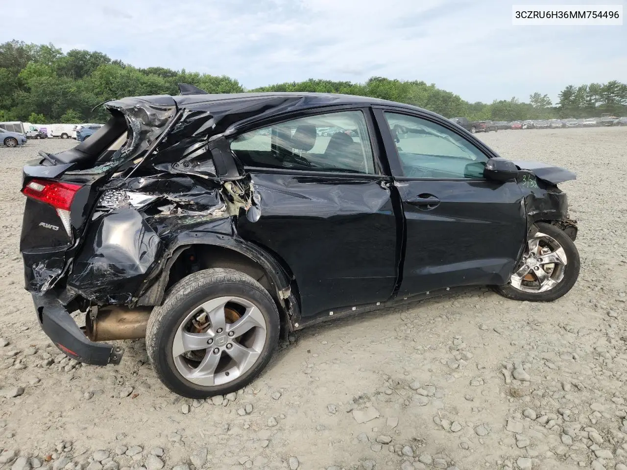 2021 Honda Hr-V Lx VIN: 3CZRU6H36MM754496 Lot: 65451215