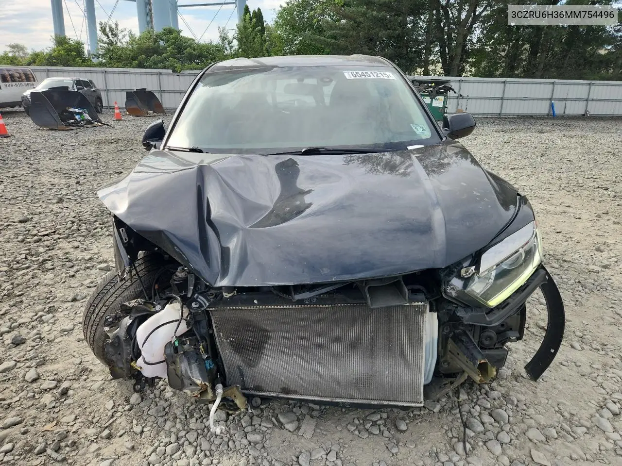 2021 Honda Hr-V Lx VIN: 3CZRU6H36MM754496 Lot: 65451215