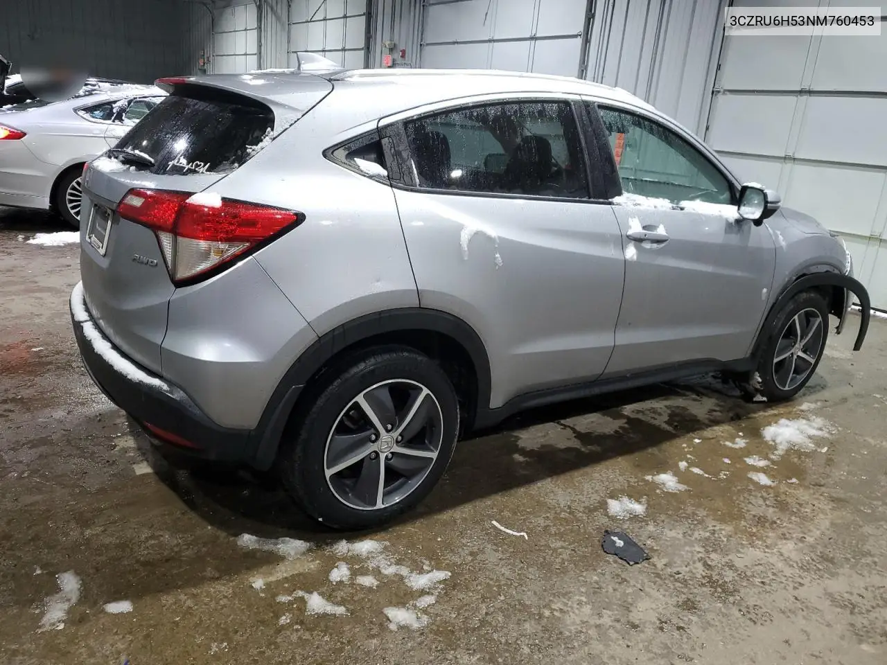 2022 Honda Hr-V Ex VIN: 3CZRU6H53NM760453 Lot: 46746445