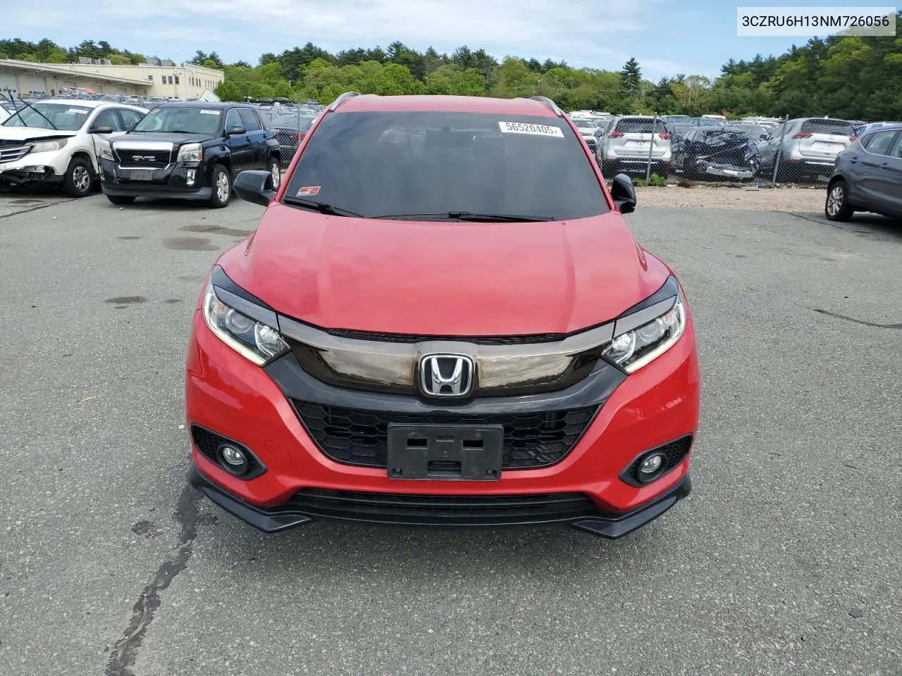 2022 Honda Hr-V Sport VIN: 3CZRU6H13NM726056 Lot: 56520405