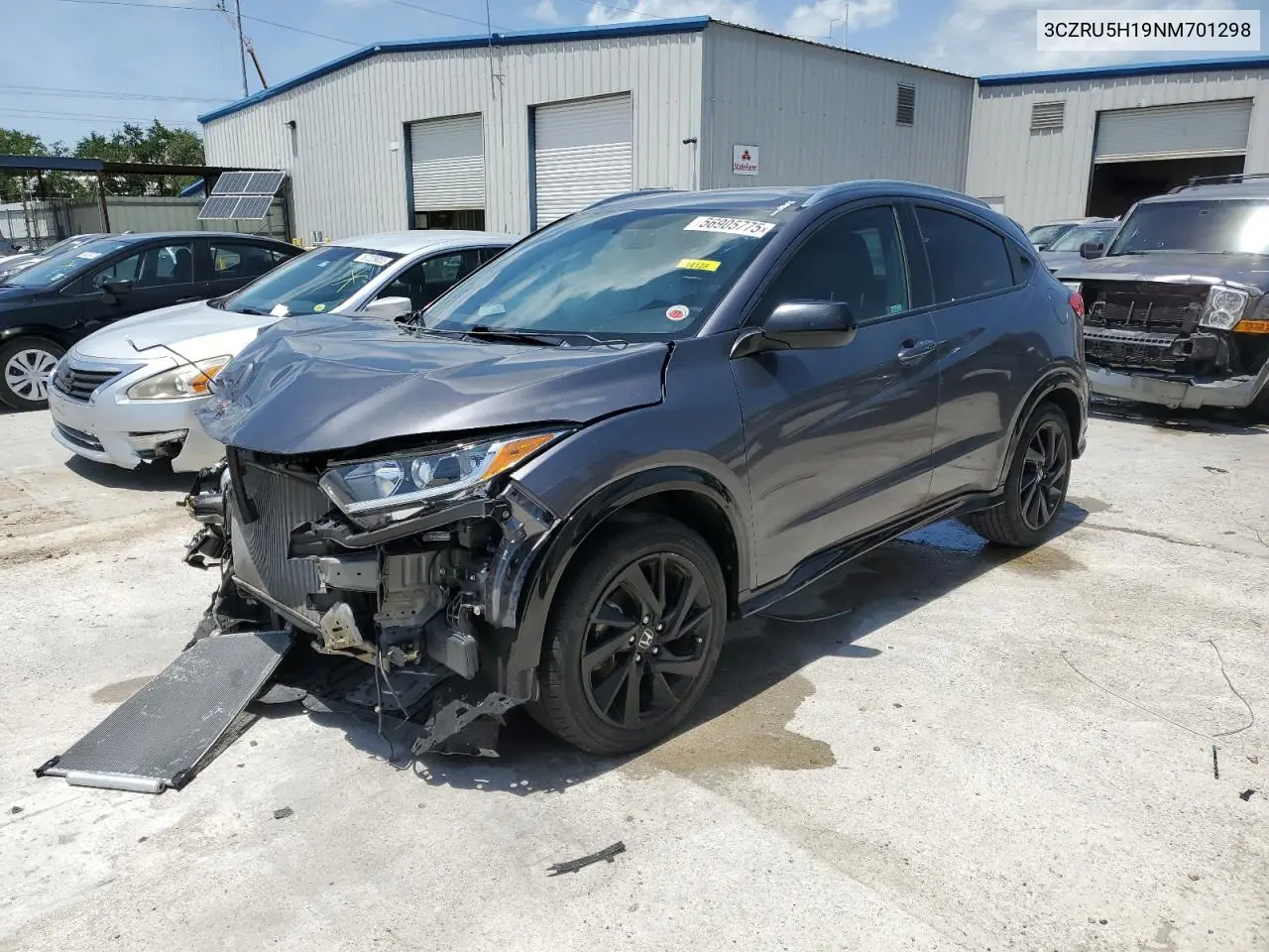 2022 Honda Hr-V Sport VIN: 3CZRU5H19NM701298 Lot: 56905775