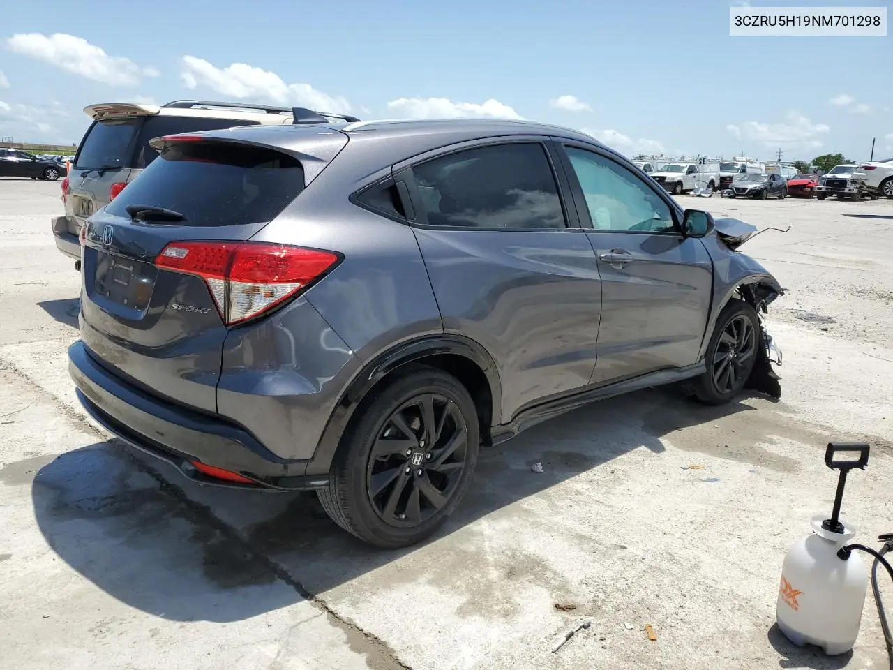 2022 Honda Hr-V Sport VIN: 3CZRU5H19NM701298 Lot: 56905775