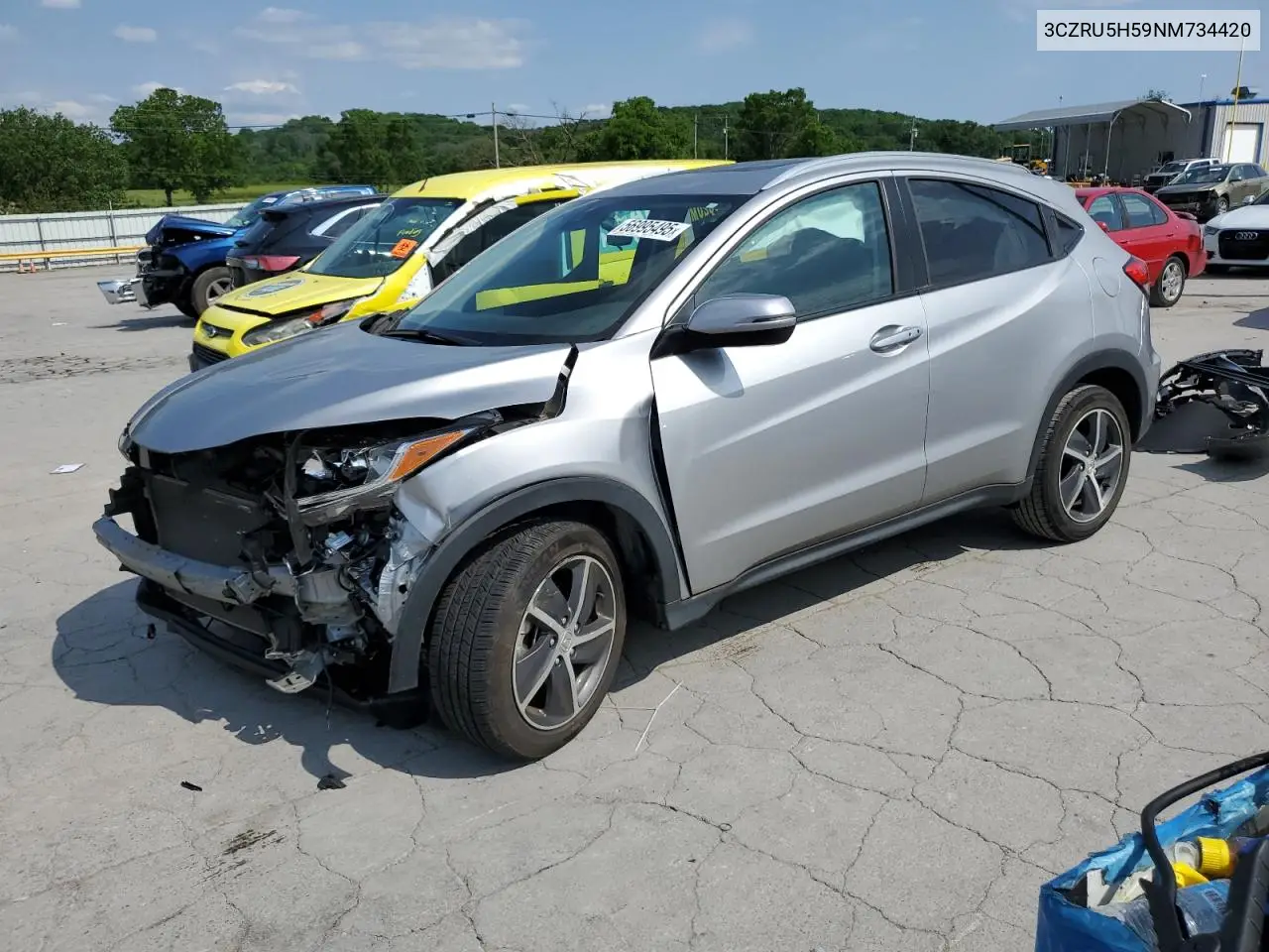 2022 Honda Hr-V Ex VIN: 3CZRU5H59NM734420 Lot: 56995495