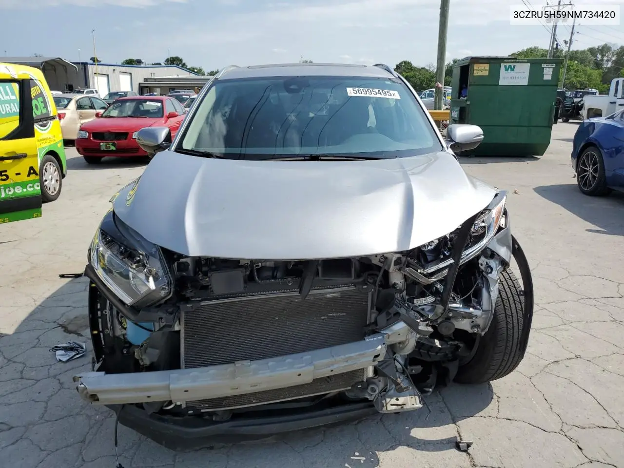 2022 Honda Hr-V Ex VIN: 3CZRU5H59NM734420 Lot: 56995495