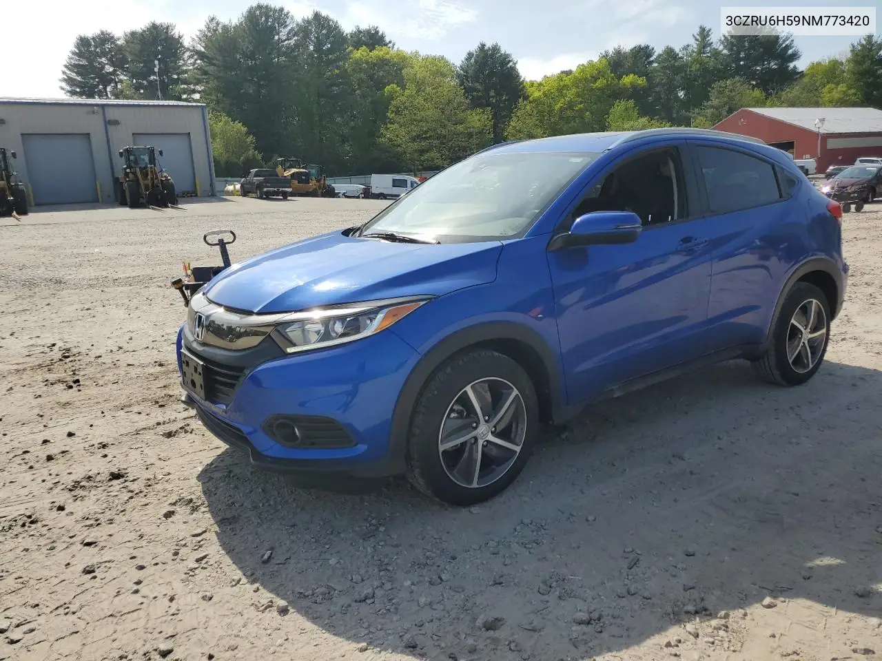 2022 Honda Hr-V Ex VIN: 3CZRU6H59NM773420 Lot: 57054735