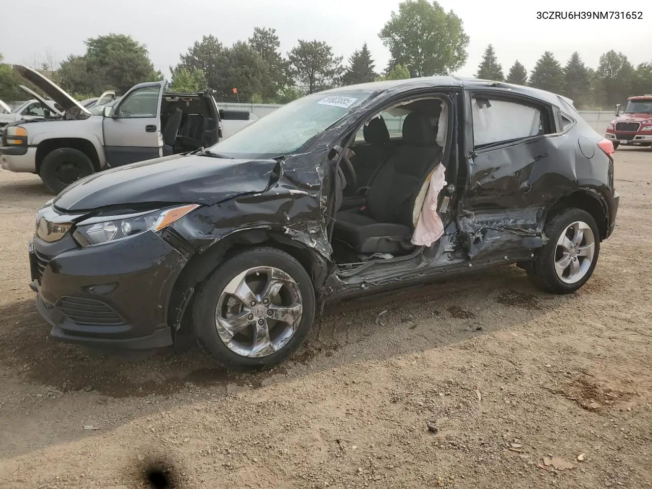 2022 Honda Hr-V Lx VIN: 3CZRU6H39NM731652 Lot: 58923885