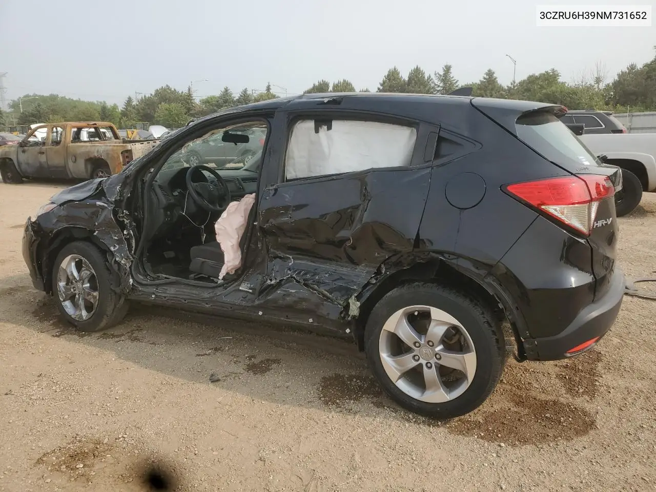 2022 Honda Hr-V Lx VIN: 3CZRU6H39NM731652 Lot: 58923885