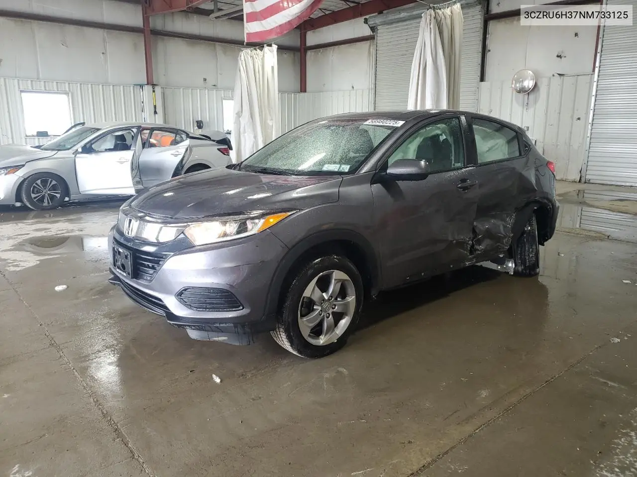 2022 Honda Hr-V Lx VIN: 3CZRU6H37NM733125 Lot: 58980225