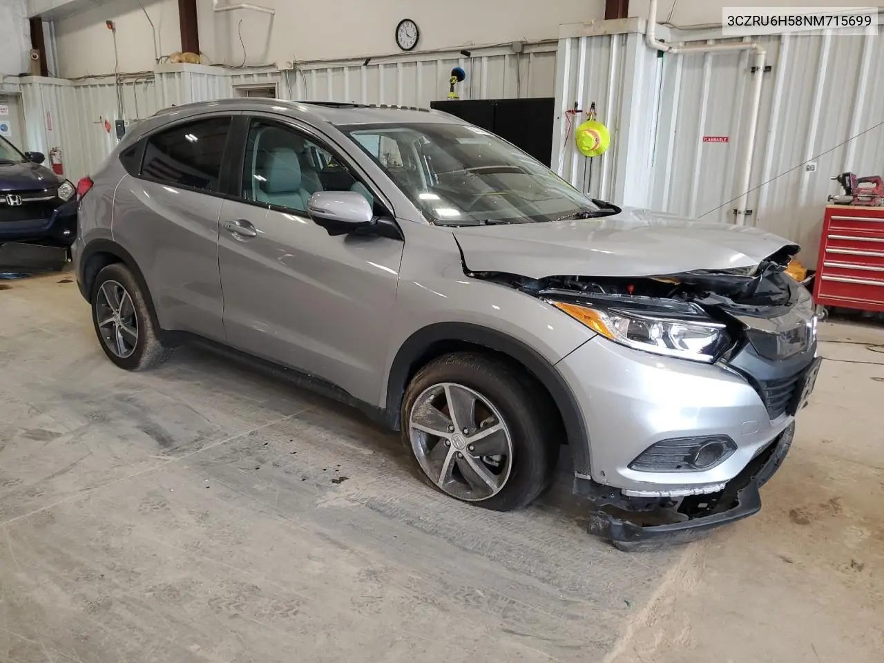2022 Honda Hr-V Ex VIN: 3CZRU6H58NM715699 Lot: 60735735
