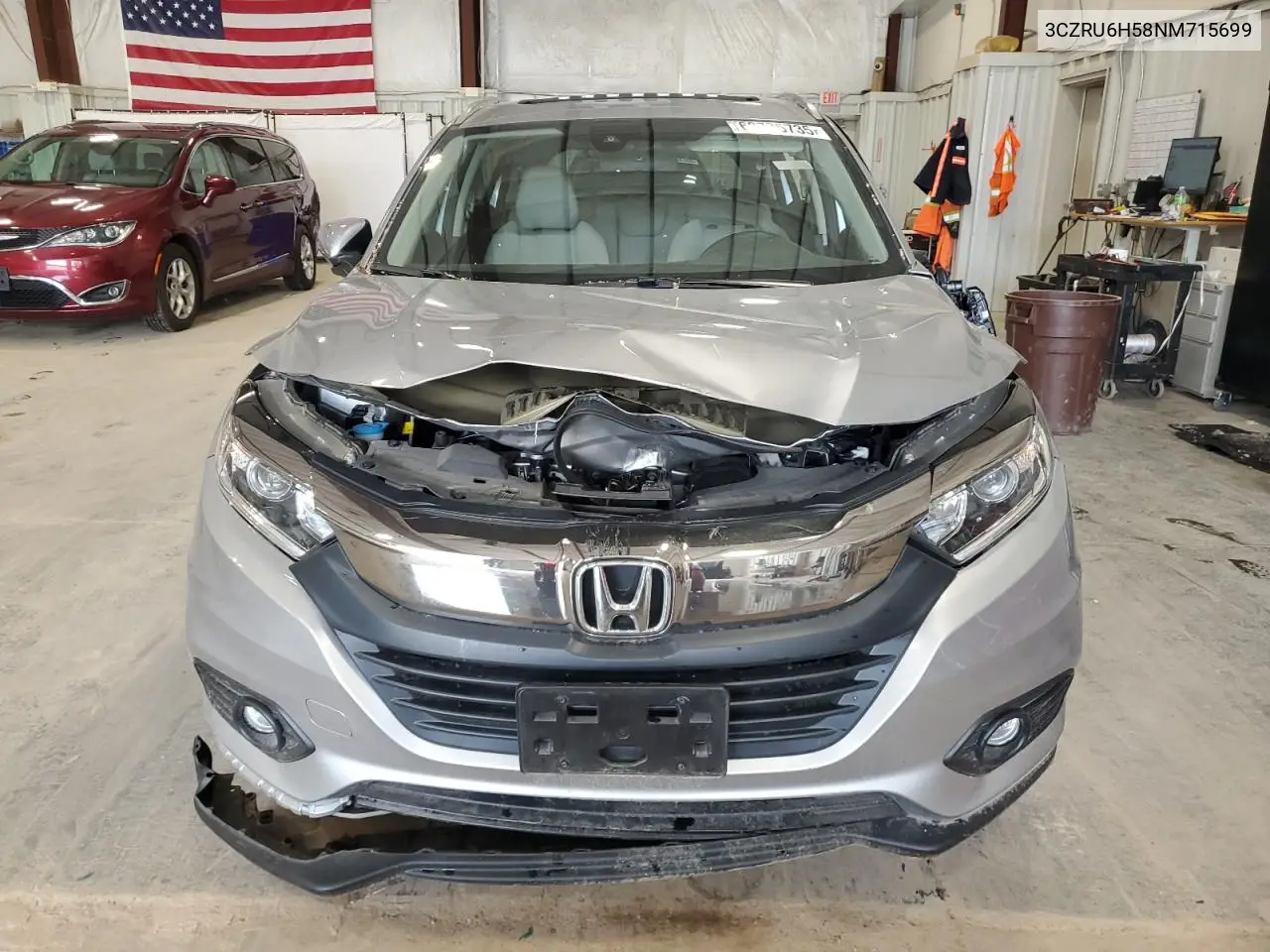 2022 Honda Hr-V Ex VIN: 3CZRU6H58NM715699 Lot: 60735735