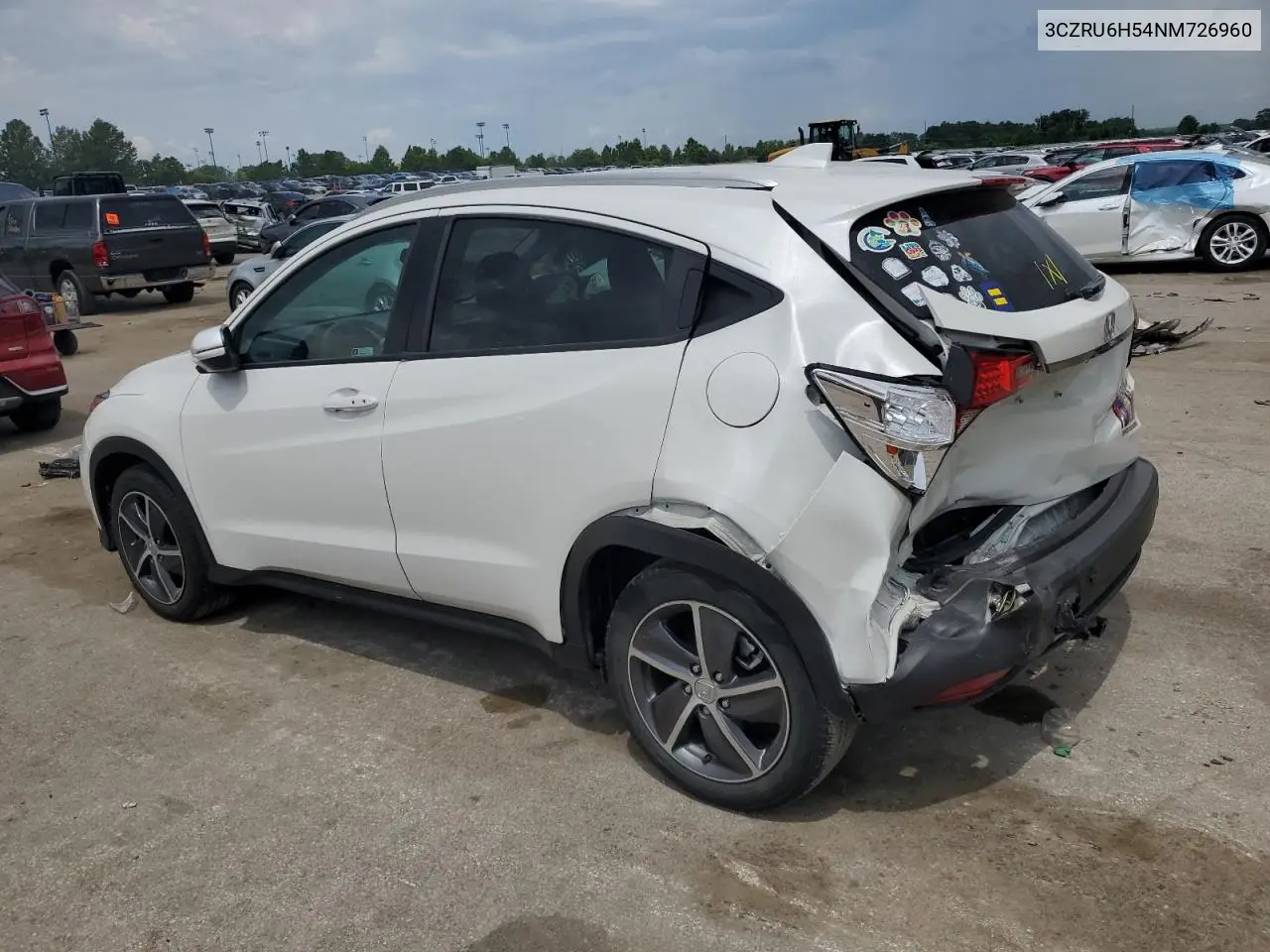 2022 Honda Hr-V Ex VIN: 3CZRU6H54NM726960 Lot: 62605865
