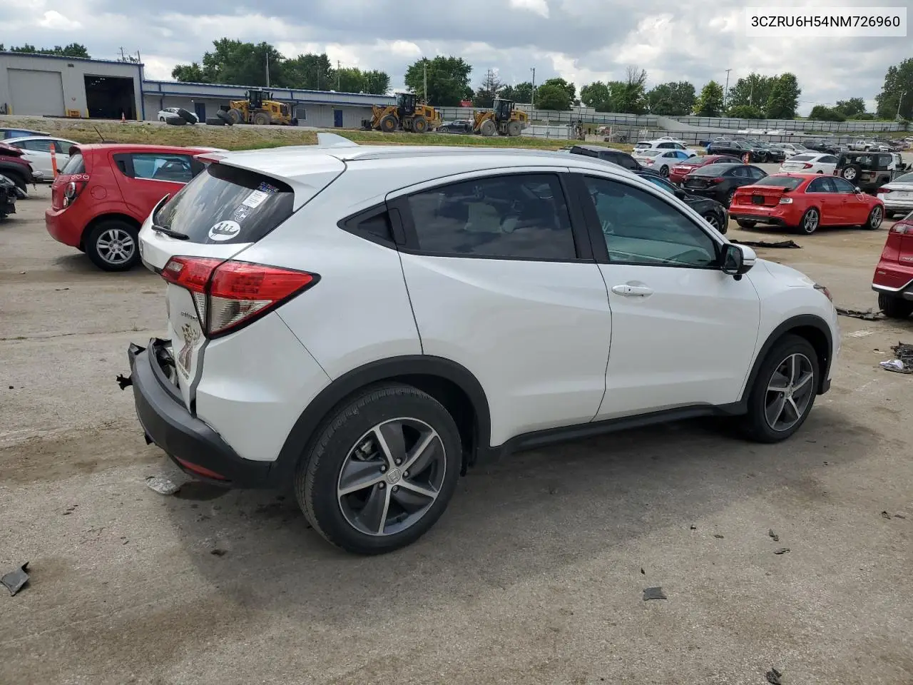 2022 Honda Hr-V Ex VIN: 3CZRU6H54NM726960 Lot: 62605865