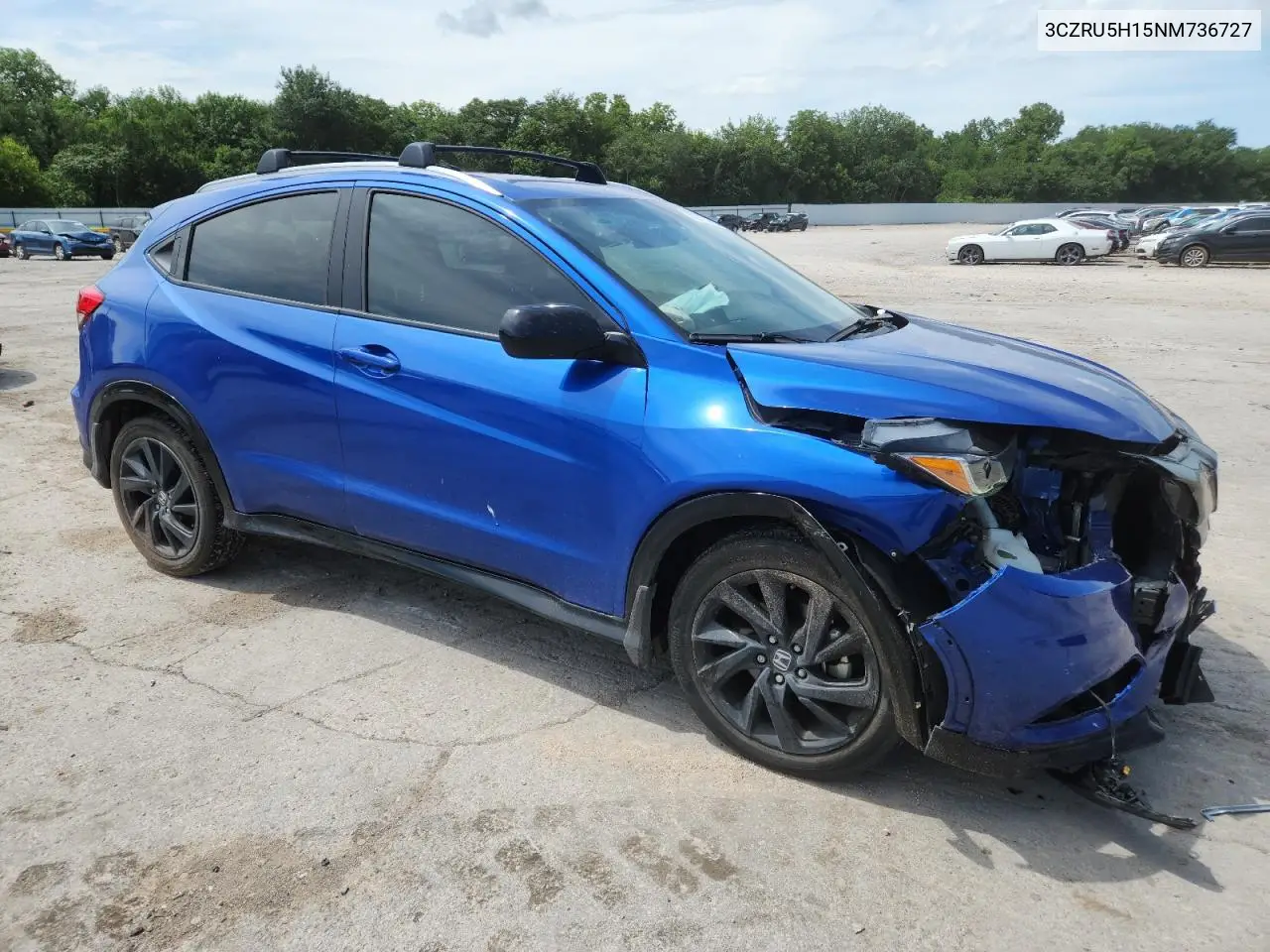 2022 Honda Hr-V Sport VIN: 3CZRU5H15NM736727 Lot: 62713435